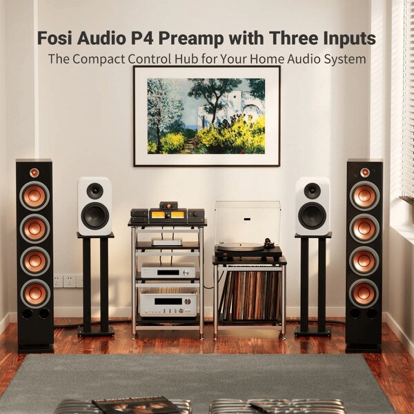 Main product image for Fosi Audio P4 Mini Preamp w/ Remote Control235-282